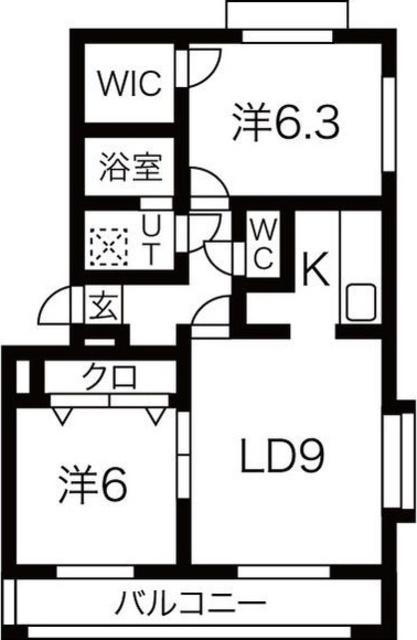 アルヴェアーレ大塚II(2LDK/3階)の間取り写真