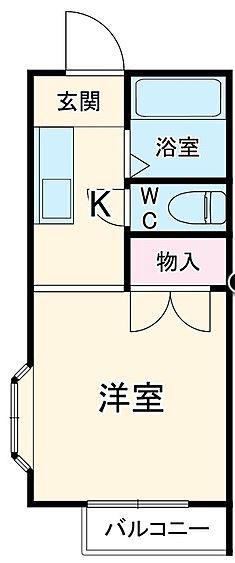 コーポ テー・アイ(1K/2階)の間取り写真