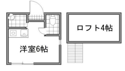 ユナイト矢向メンデルスゾーン(ワンルーム/2階)の間取り写真
