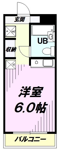 ART・1(1K/2階)の間取り写真