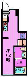 MINIMAL浦和美園(ワンルーム/1階)の間取り写真