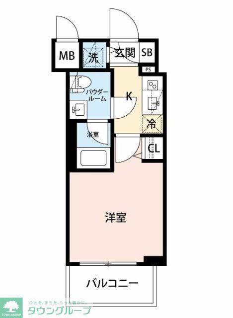 マイナビSTAY阪東橋(1K/3階)の間取り写真