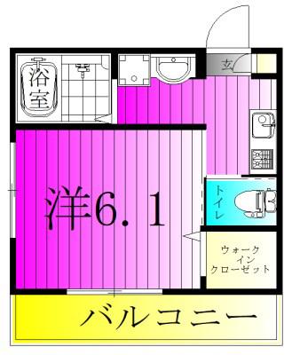 リビエラIIリビエラツー(1K/1階)の間取り写真