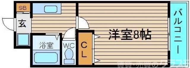 スタツィオーネなかもず(1K/5階)の間取り写真