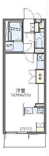 レオネクスト中川III(ワンルーム/3階)の間取り写真