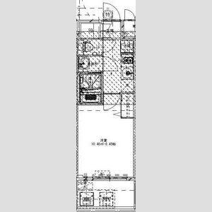 ALIVIS今福鶴見駅前(1K/4階)の間取り写真