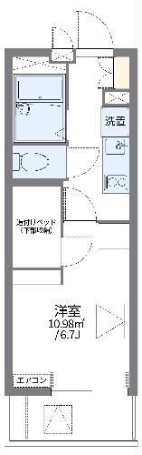 レオパレスあけぼの(1K/3階)の間取り写真