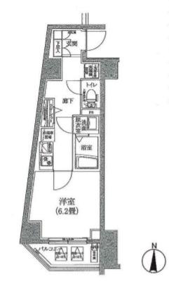 アイル イムーブル深川(1K/2階)の間取り写真