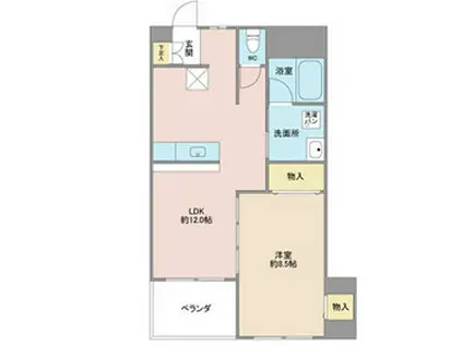 第5大成ビル(1LDK/2階)の間取り写真