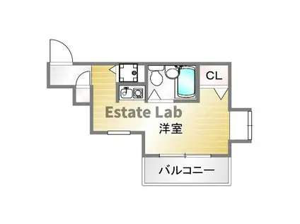 コムズコート兵庫(ワンルーム/4階)の間取り写真