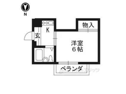 コーポ姉小路(1K/2階)の間取り写真
