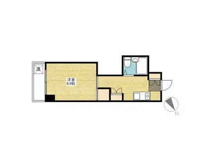 緑井アセットステージ(1K/2階)の間取り写真