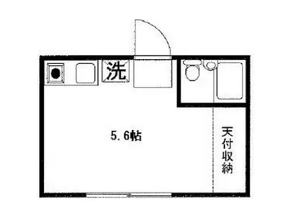 ワンミニット千川(ワンルーム/1階)の間取り写真