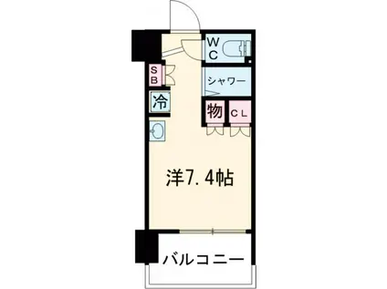 コムレジ赤羽 社会人棟(ワンルーム/4階)の間取り写真