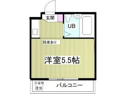 クアルト上井草(ワンルーム/1階)の間取り写真