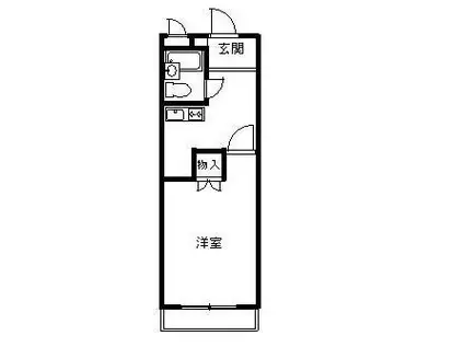 TOSI-KEN.01(1K/1階)の間取り写真