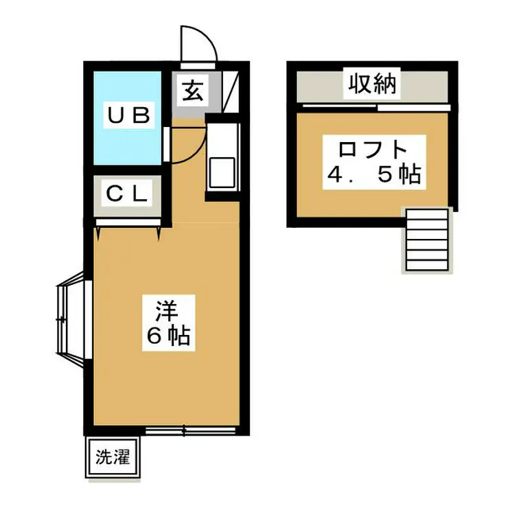 ベルローズ三鷹 1階階 間取り