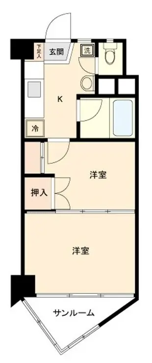 柏木ハイツ 1階階 間取り