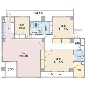 コンソロールⅠ(3LDK/1階)の間取り写真