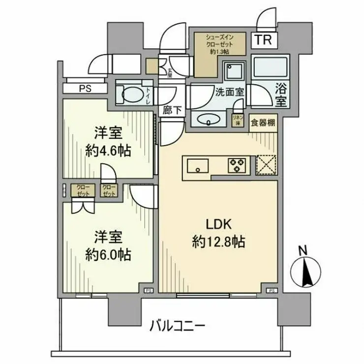 パークシティ中央湊 ザ タワー 24階階 間取り
