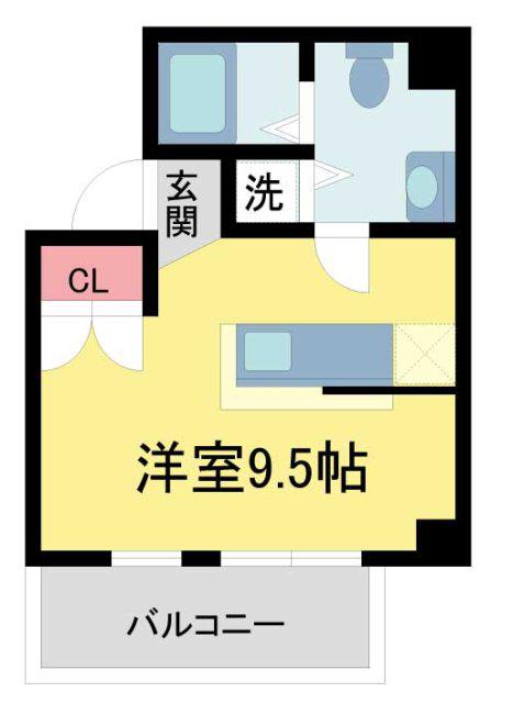 VILLA RIX(ワンルーム/2階)の間取り写真