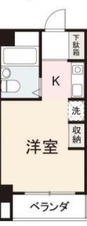 アパルトマン成合(ワンルーム/3階)の間取り写真