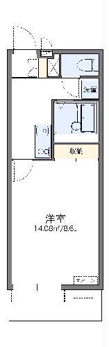 レオネクストブルーヴィラII(1K/3階)の間取り写真