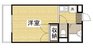 ソレイユ(1K/1階)の間取り写真