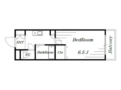 マドンナ西千葉(1K/2階)の間取り写真