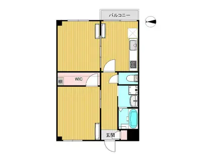 高浜レジデンス(2DK/4階)の間取り写真