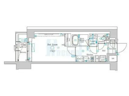 ラフィスタ志村坂上II(1K/5階)の間取り写真