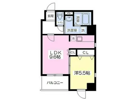 J-PLACE東町(1LDK/8階)の間取り写真