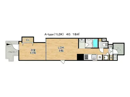 インペリアル麻布(1LDK/2階)の間取り写真