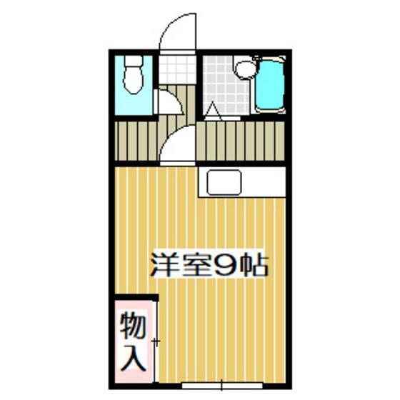 ハイツ中村(ワンルーム/1階)の間取り写真