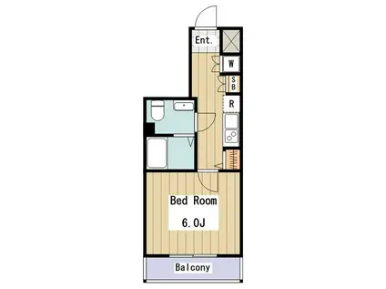 ブライズ高井戸(1K/6階)の間取り写真