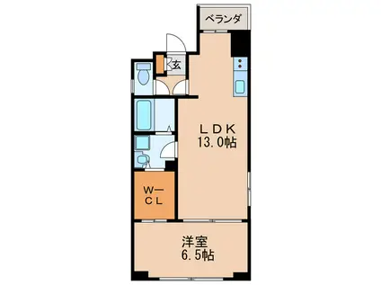 パークレジデンス丸の内駅前(1LDK/8階)の間取り写真