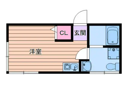 フォーチュン大塚(ワンルーム/2階)の間取り写真