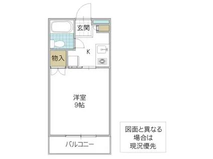 CASA DE VIDA(1K/2階)の間取り写真