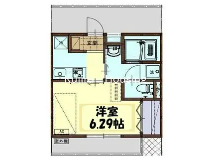 イーストタウンMTKⅡ(1K/1階)の間取り写真