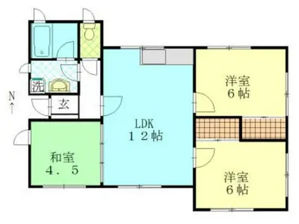 ロワジール緑園(3LDK/1階)の間取り写真