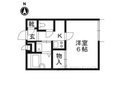 レオパレスSUZUE(1K/1階)の間取り写真