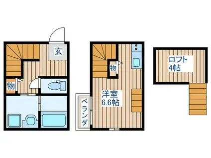 グランドソレーユ五輪(ワンルーム/1階)の間取り写真