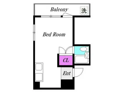 メゾン伊土(ワンルーム/3階)の間取り写真