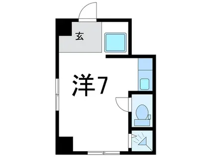 Mビル(ワンルーム/3階)の間取り写真