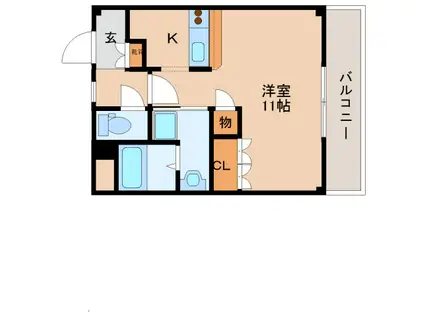 サンライフ I(1K/2階)の間取り写真