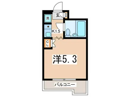メゾン田園調布イースト(1K/1階)の間取り写真