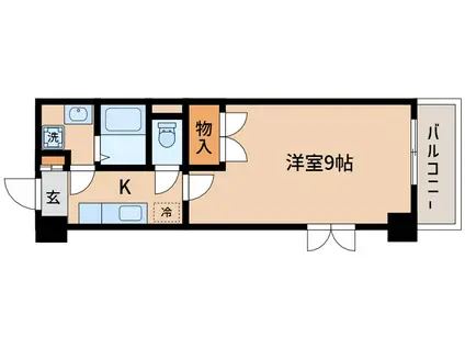 Sプラウトゥー(1K/2階)の間取り写真