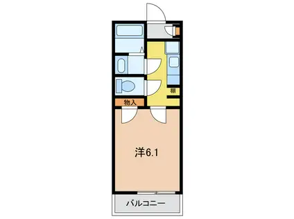 ザ・ハウス東四つ木(1K/2階)の間取り写真