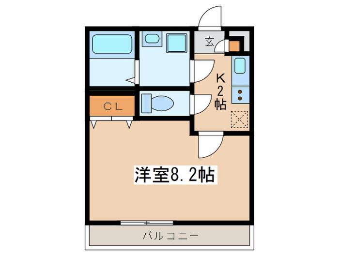リブリ・メゾン・樹(1K/2階)の間取り写真