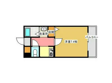 パークスティ八事(1K/3階)の間取り写真